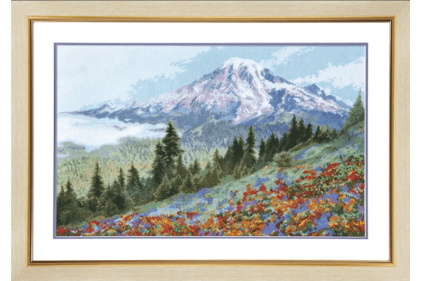 Набір для вишивки нитками та бісером "Альпійський луг" Чарівна Мить М-105